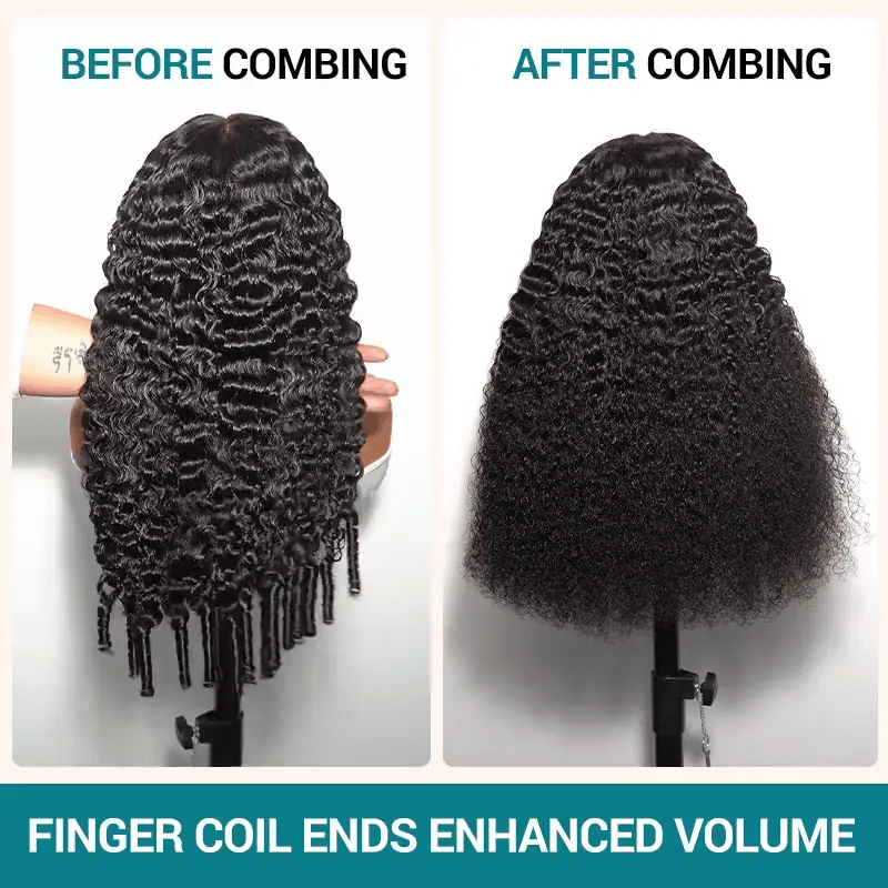 Burmese Curly Glueless Wig Bleached Knots 13x6 Full Pull Go Lace Front Wear Go Wig With Flexible Fit Drawstring