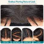 Honey Blonde Highlight Water Wave Pull Go 13x6 Full Skin Lace Wig Tiny Knots Glueless Wig