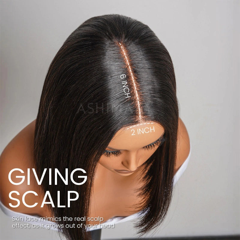 Razor-Sharp Bobs Vietnamese Hair Double Drawn Glueless 2x6 Lace Luxury Sleek Bob Human Hair Wigs