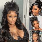 Face Framing Pre-Layered Body Wave Invisi Strap Snug Fit 360 Transparent Lace Frontal Bleached  Knots Pre Cut Lace Wig