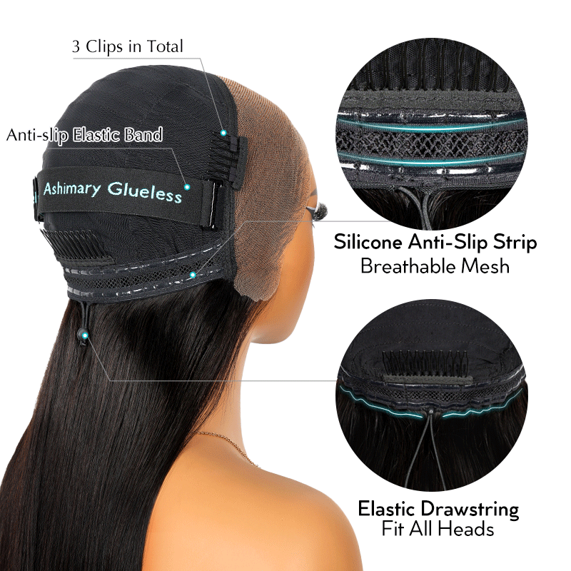 Blonde Highlight Pre-Styled Body Wave Ready To Go Glueless Layer Wavy Bob Wig With Baby Hair