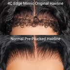 Burmese Curly Glueless Wig Bleached Knots 13x6 Full Pull Go Lace Front Wear Go Wig With Flexible Fit Drawstring