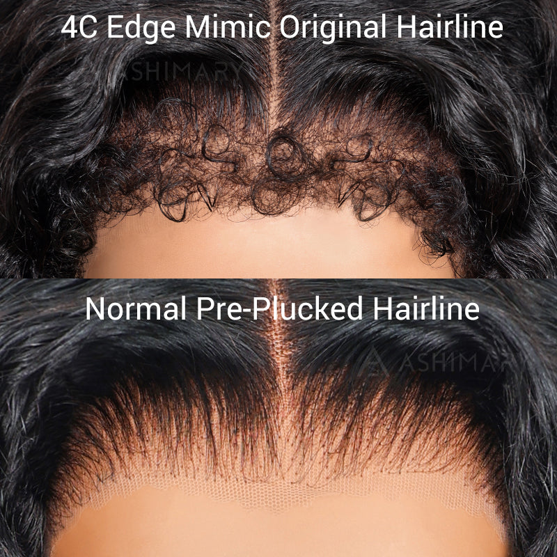 Burmese Curly Glueless Wig Bleached Knots 13x6 Full Pull Go Lace Front Wear Go Wig With Flexible Fit Drawstring