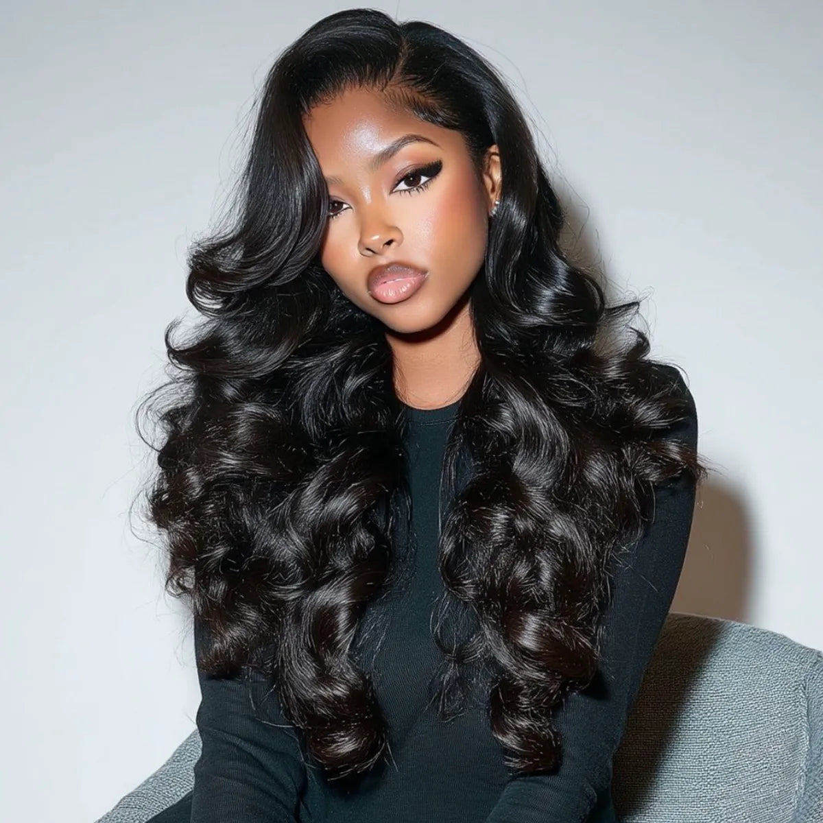 Face Framing Pre-Layered Body Wave Invisi Strap Snug Fit 360 Transparent Lace Frontal Bleached  Knots Pre Cut Lace Wig