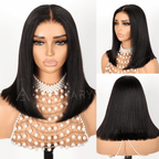 Wear Go Yaki Straight Glueless Bob Wig Pull Go Pre Cut Lace Wig Natural Human Hair Wig