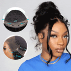 Face Framing Pre-Layered Body Wave Invisi Strap Snug Fit 360 Transparent Lace Frontal Bleached  Knots Pre Cut Lace Wig