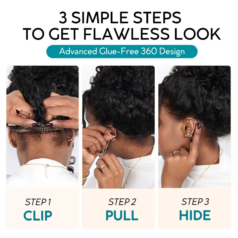 Layer Cut Body Wave With Bang 360 Invisi Strap Lace Frontal Wig