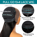 Ashimary 13x4 Lace Elastic Drawstring Pull Go Wig