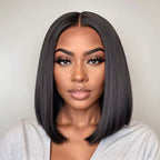 Razor-Sharp Bobs Vietnamese Hair Double Drawn Glueless 2x6 Lace Luxury Sleek Bob Human Hair Wigs